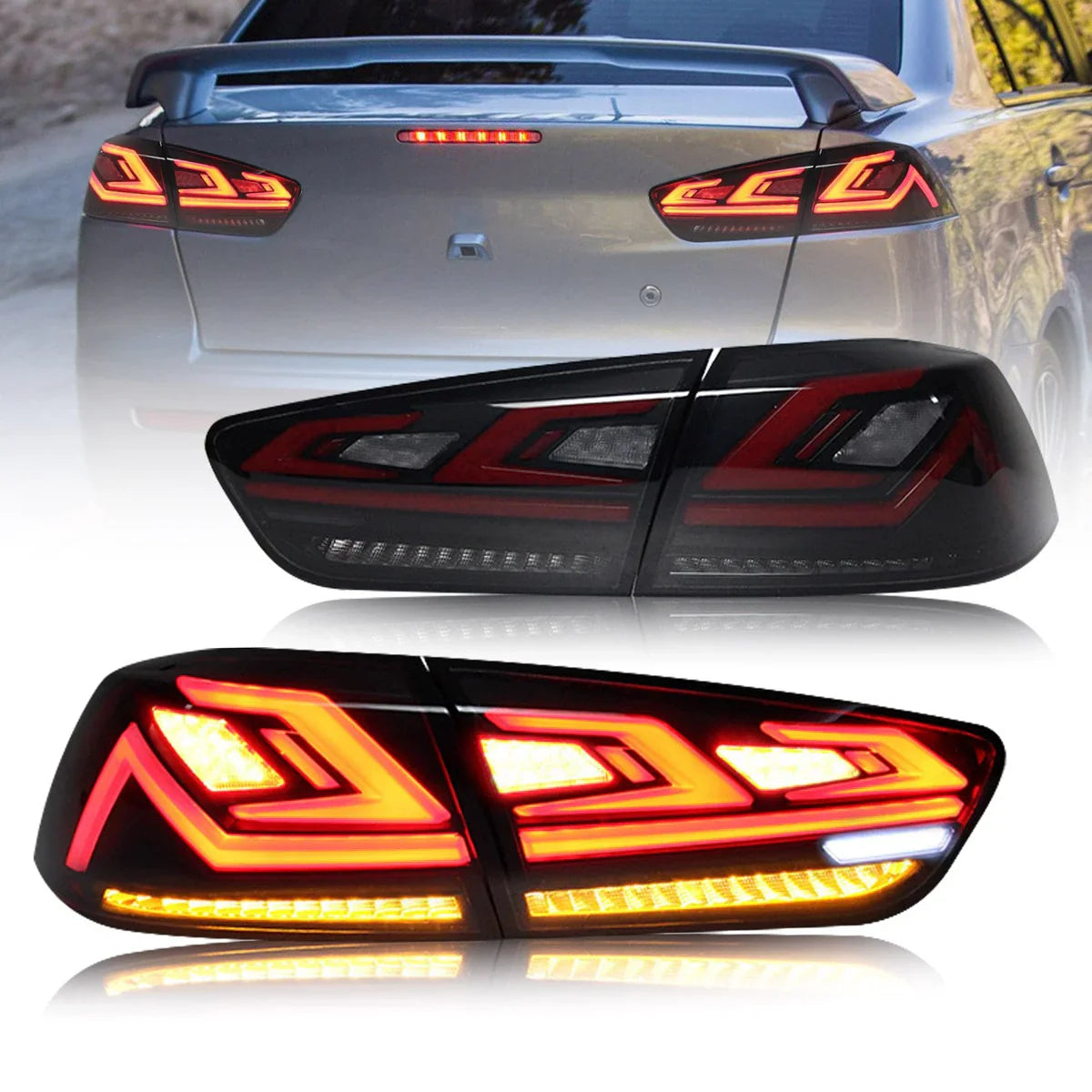 VLAND 2007-2017 MITSUBISHI LANCER DYNAMIC LED TAIL LIGHTS