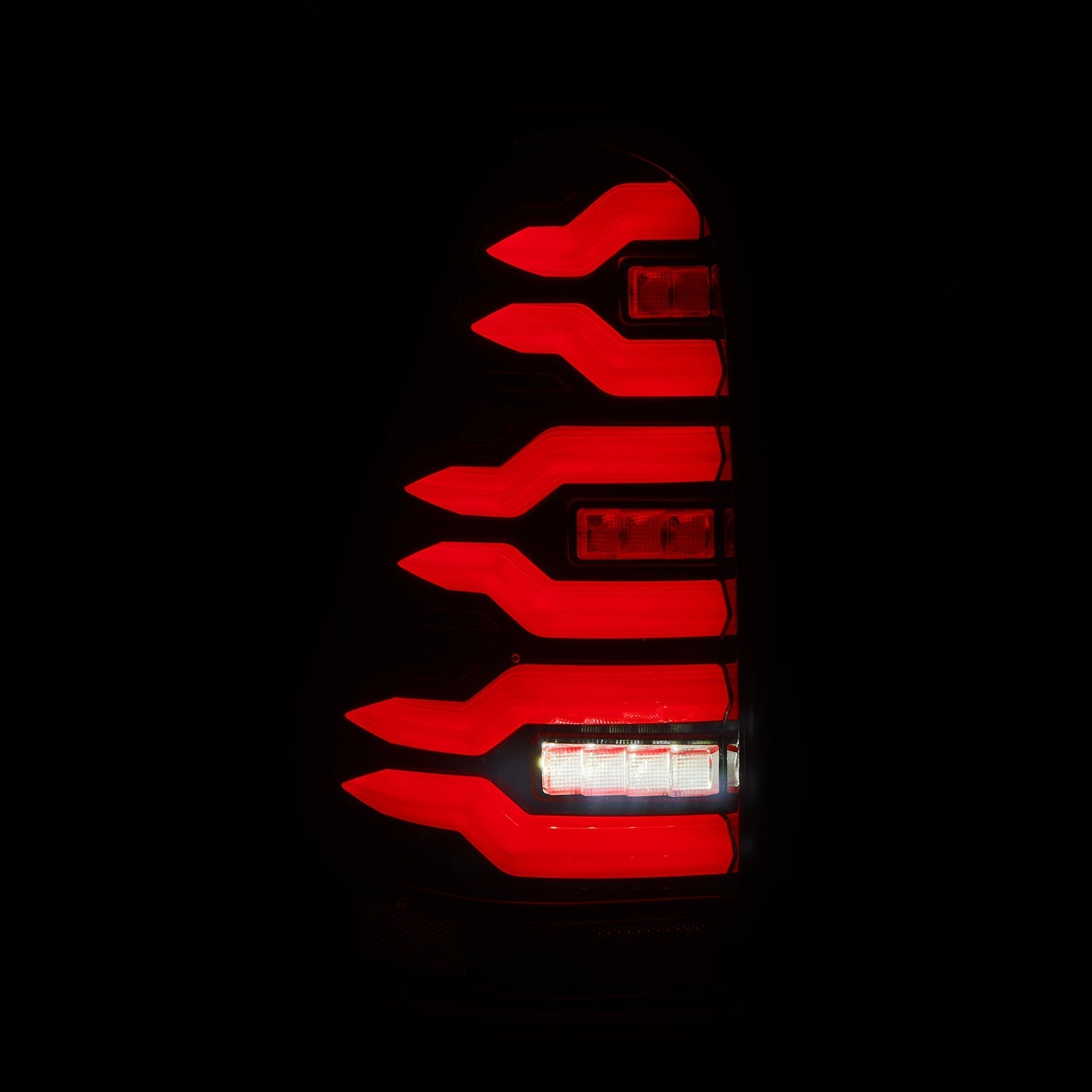03-09 Toyota 4Runner LUXX-Series LED Tail Lights Black-Red
