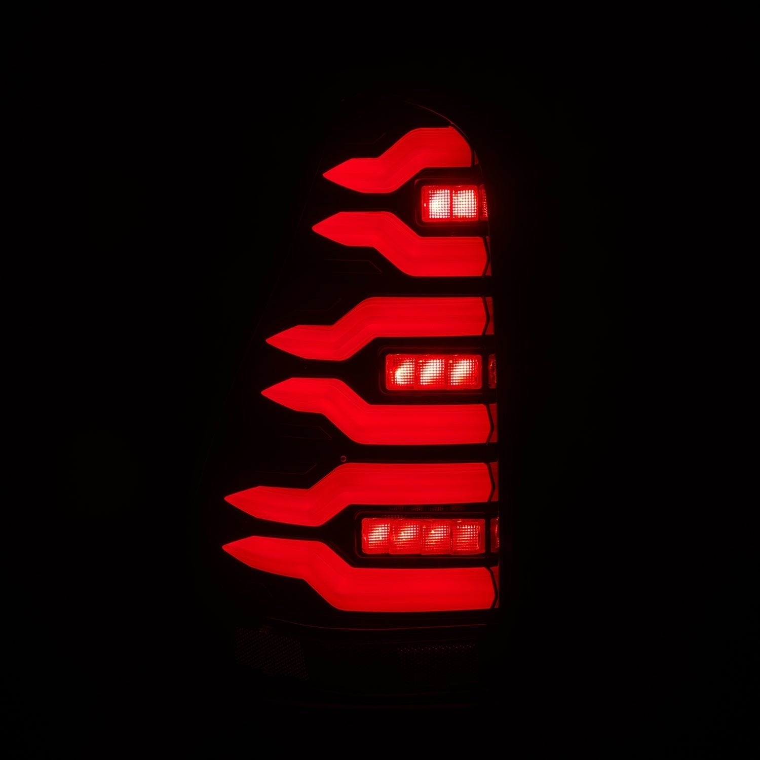 03-09 Toyota 4Runner LUXX-Series LED Tail Lights Black-Red