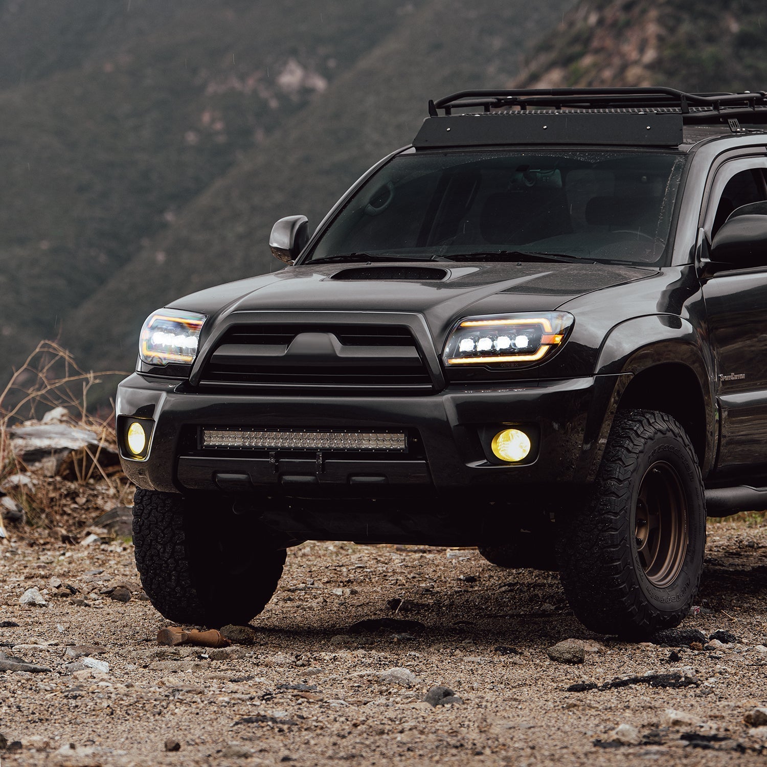 03-09 Toyota 4Runner NOVA-Series LED Projector Headlights Alpha-Black