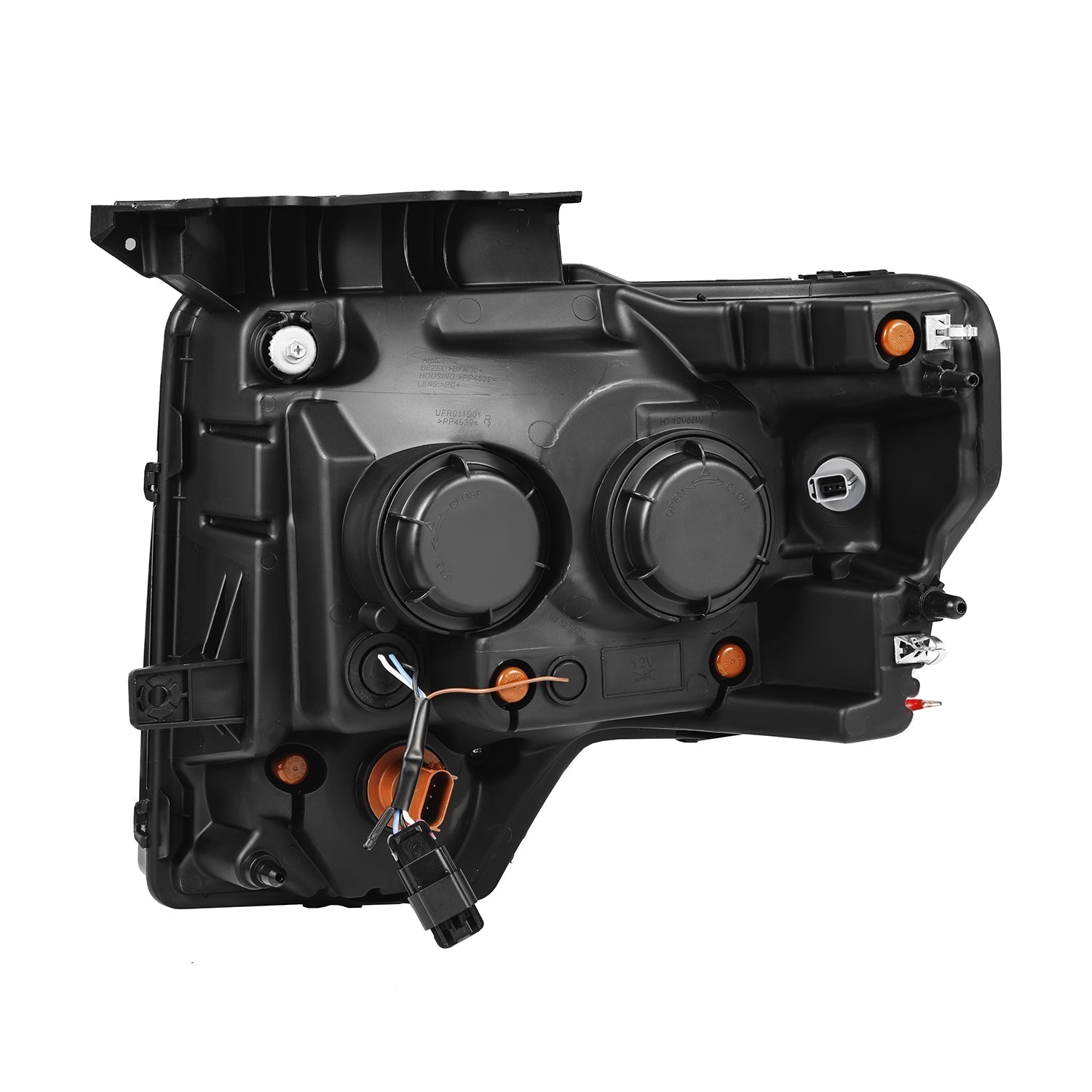 09-14 Ford F150 MKII LUXX-Series LED Projector Headlights Alpha-Black