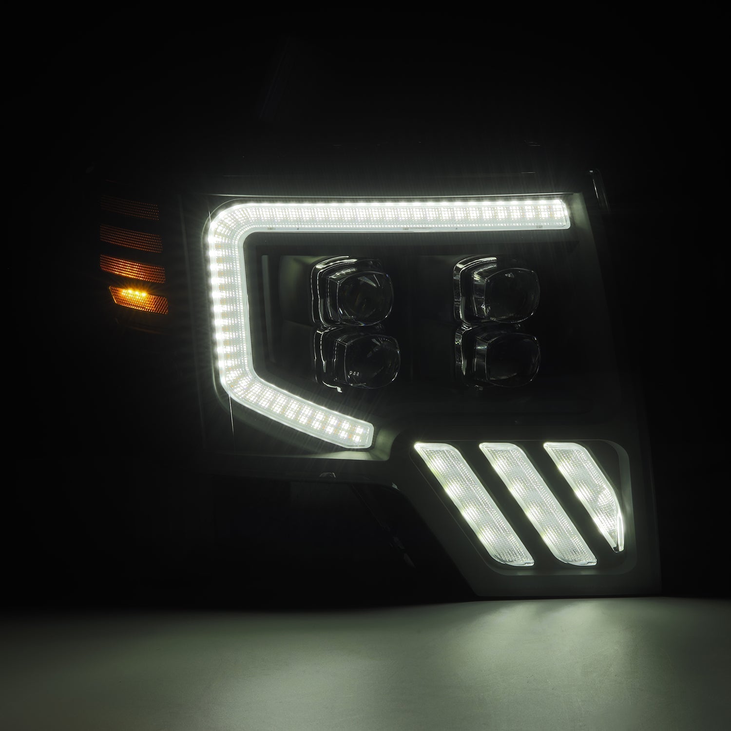 09-14 Ford F150 MKII NOVA-Series LED Projector Headlights Alpha-Black