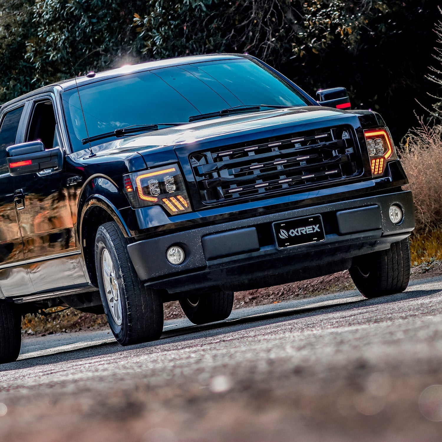 09-14 Ford F150 MKII NOVA-Series LED Projector Headlights Alpha-Black