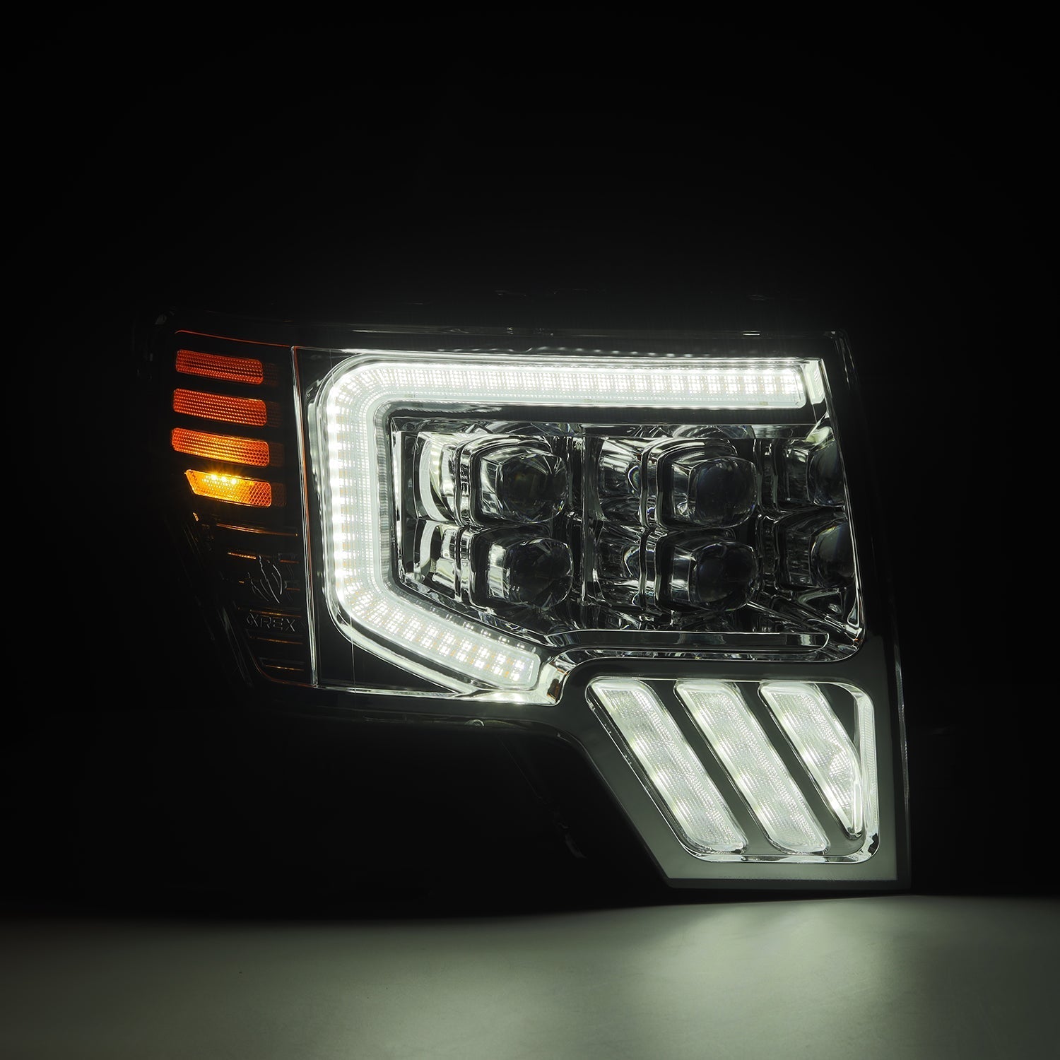 09-14 Ford F150 MKII NOVA-Series LED Projector Headlights Chrome