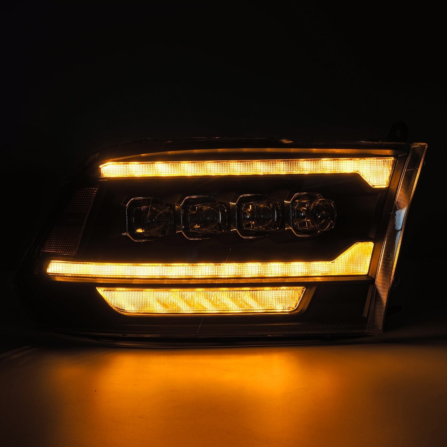 09-18 Ram Truck (MK II 5th Gen 2500 Style) NOVA-Series LED Projector Headlights Black
