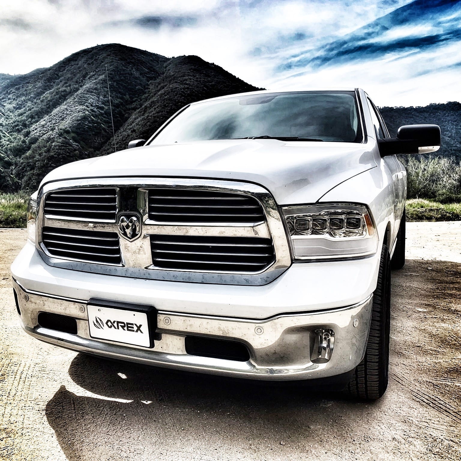 09-18 Ram Truck NOVA-Series LED Projector Headlights Chrome