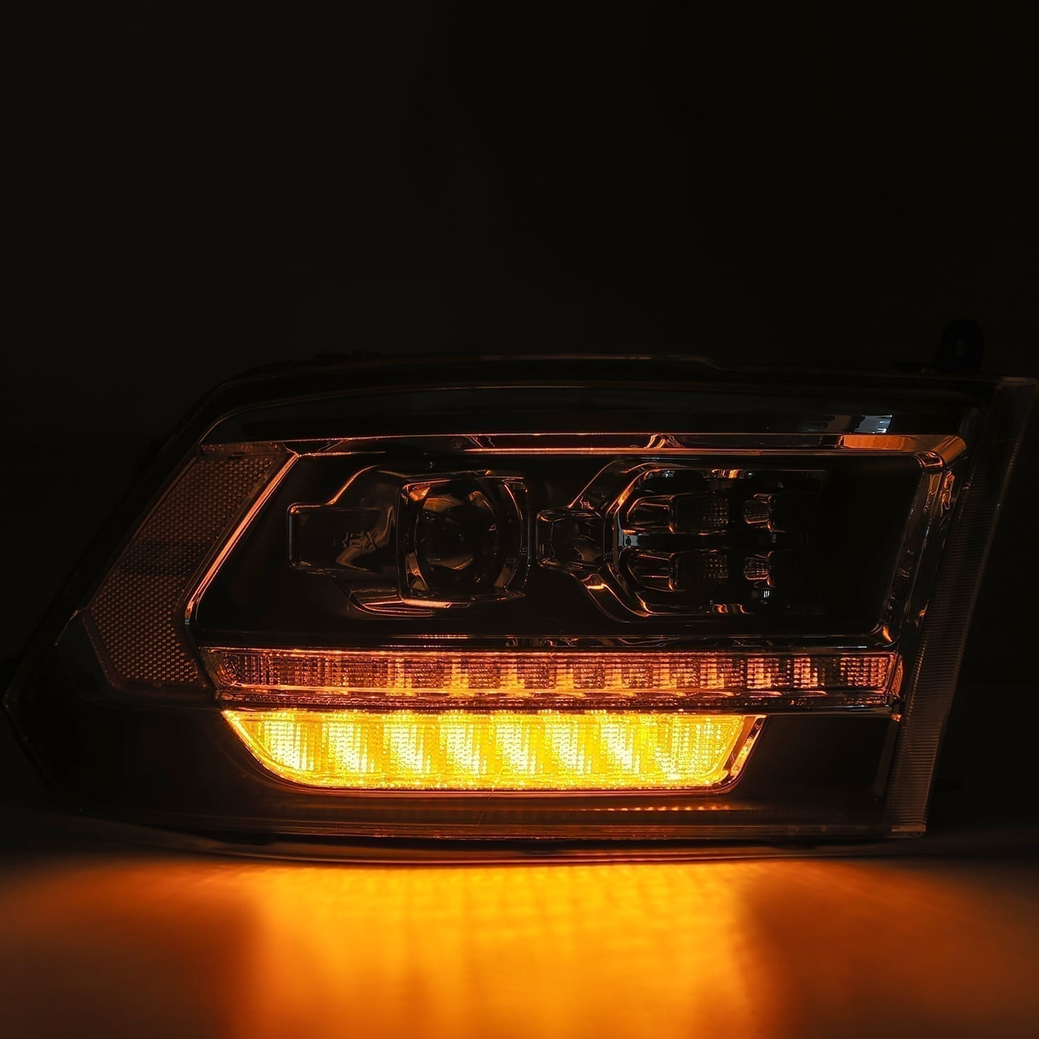 09-18 Ram Truck PRO-Series (5th Gen 2500 Style) Projector Headlights Alpha-Black