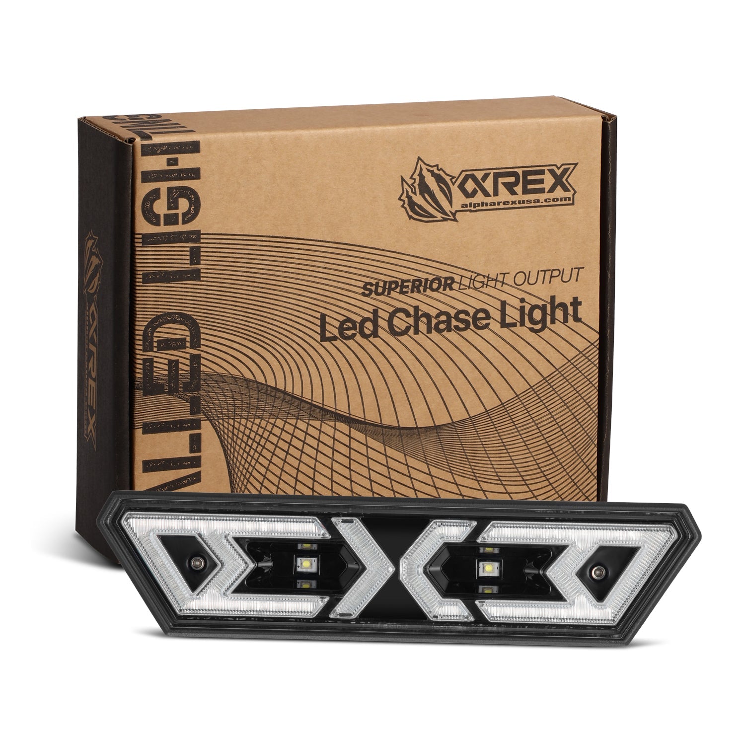 AlphaRex Arrow-X Multi-functional Off-Road Chase Light - Black