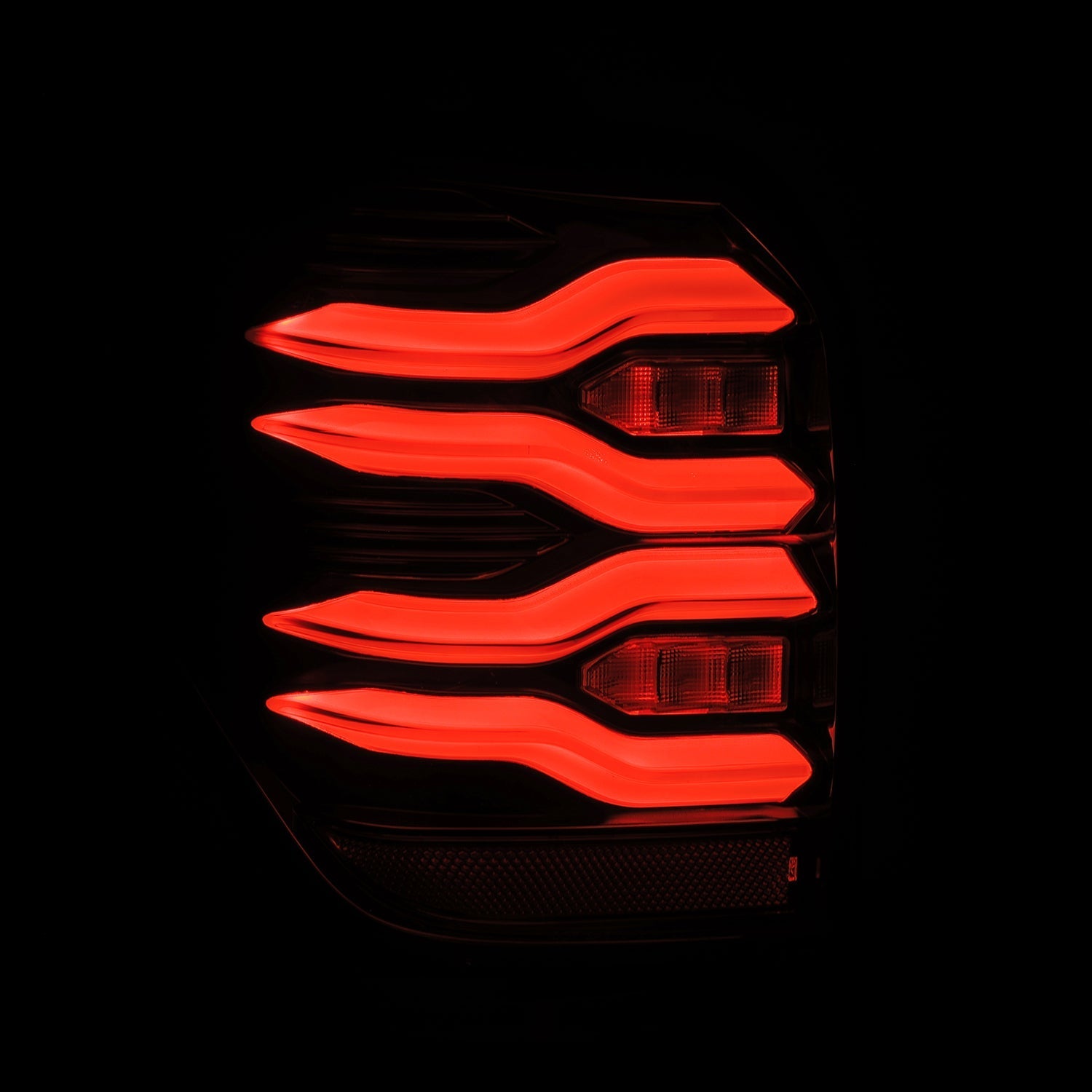 10-24 Toyota 4Runner LUXX-Series LED Tail Lights Black-Red