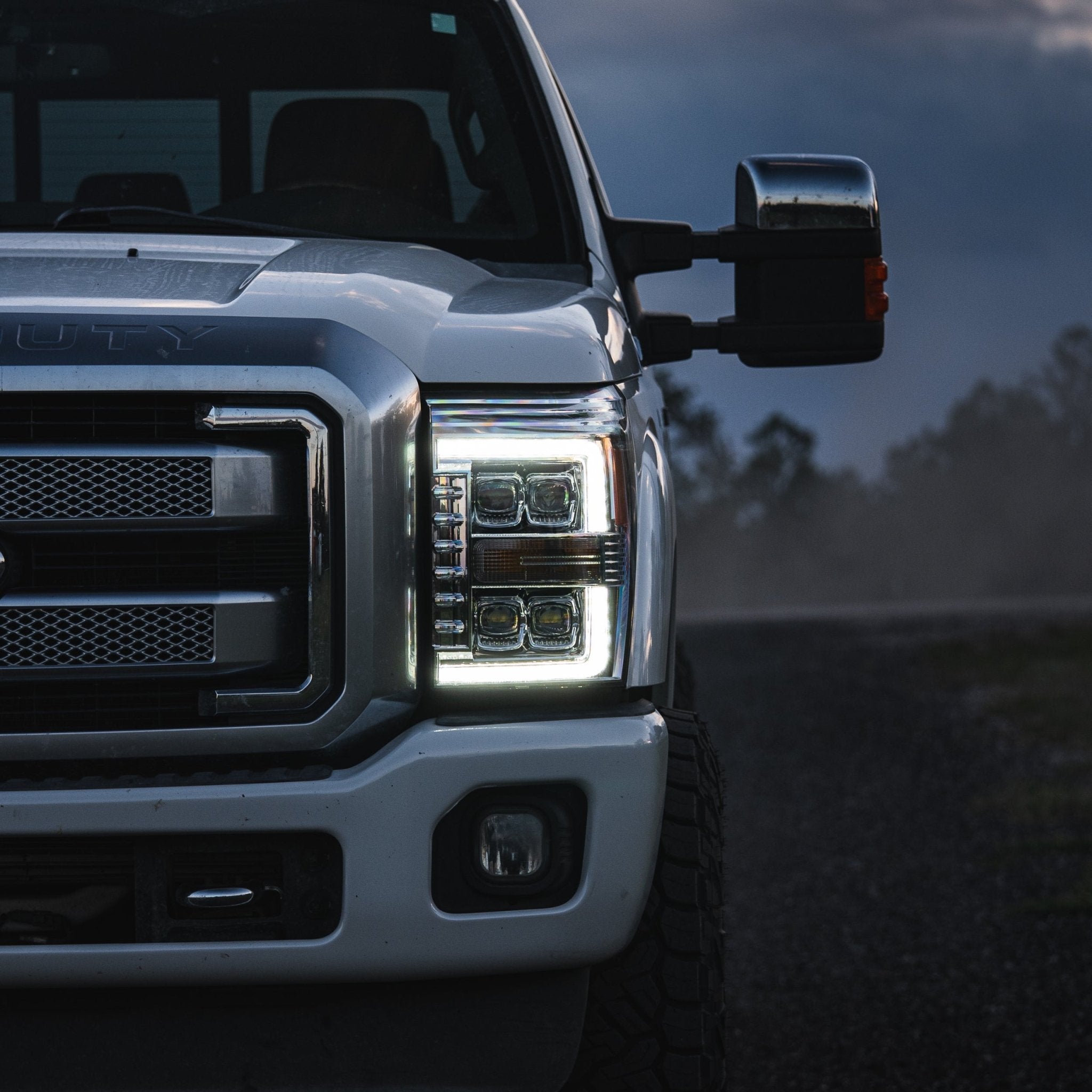11-16 Ford Super Duty NOVA-Series LED Projector Headlights Chrome