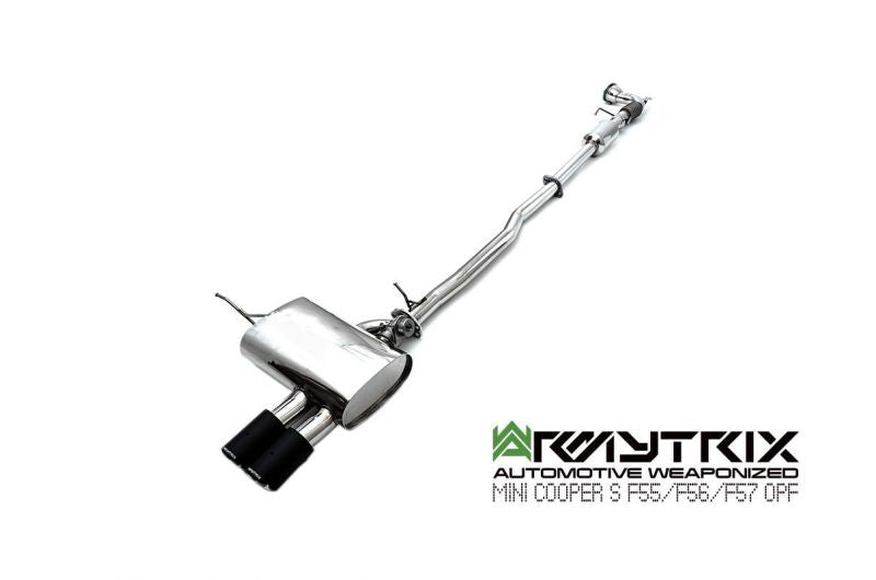 Armytrix Stainless Steel Valvetronic Cat Back Exhaust System Mini Cooper S/JCW/GP F56/F57 14+ V-Band Type