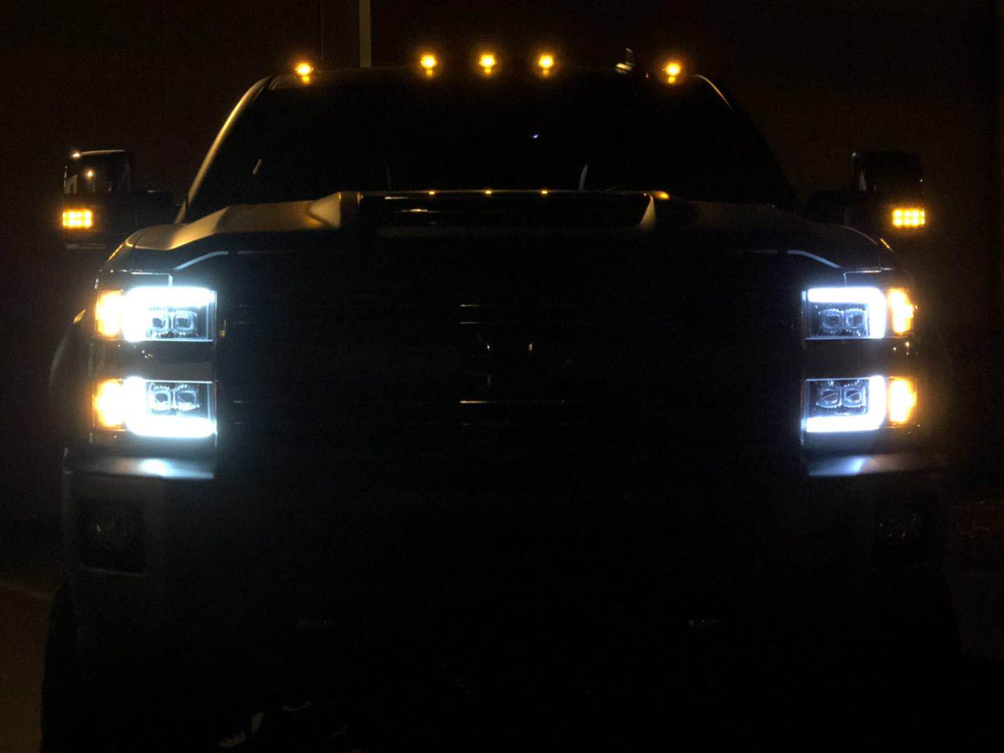 15-19 Chevrolet Silverado 2500HD/3500HD MK II NOVA-Series LED Projector Headlights Chrome