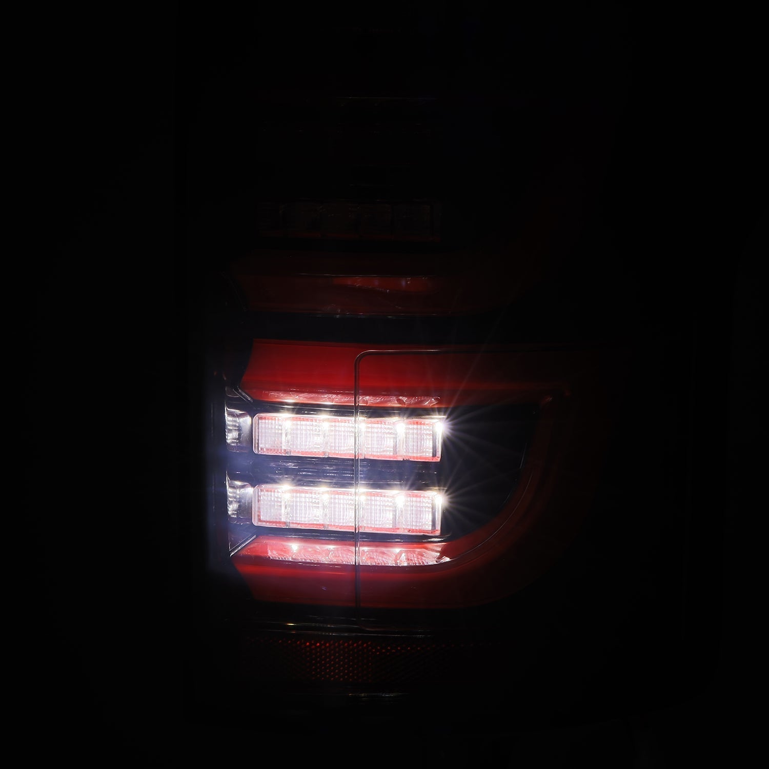 15-20 Ford F150 LUXX-Series LED Tail Lights Black-Red