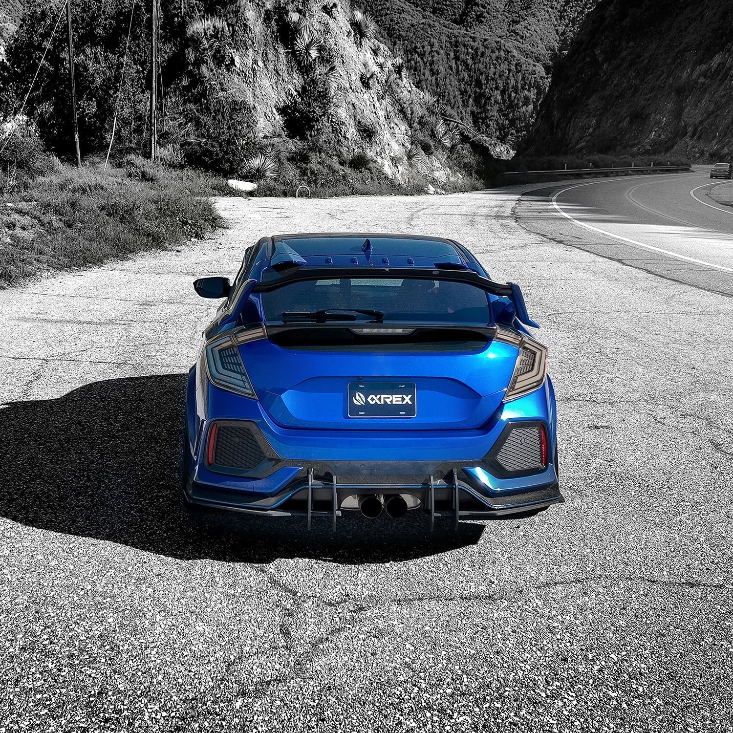 16-21 Honda Civic Hatchback NOVA-Series Prismatic LED Tail Lights Black Smoke
