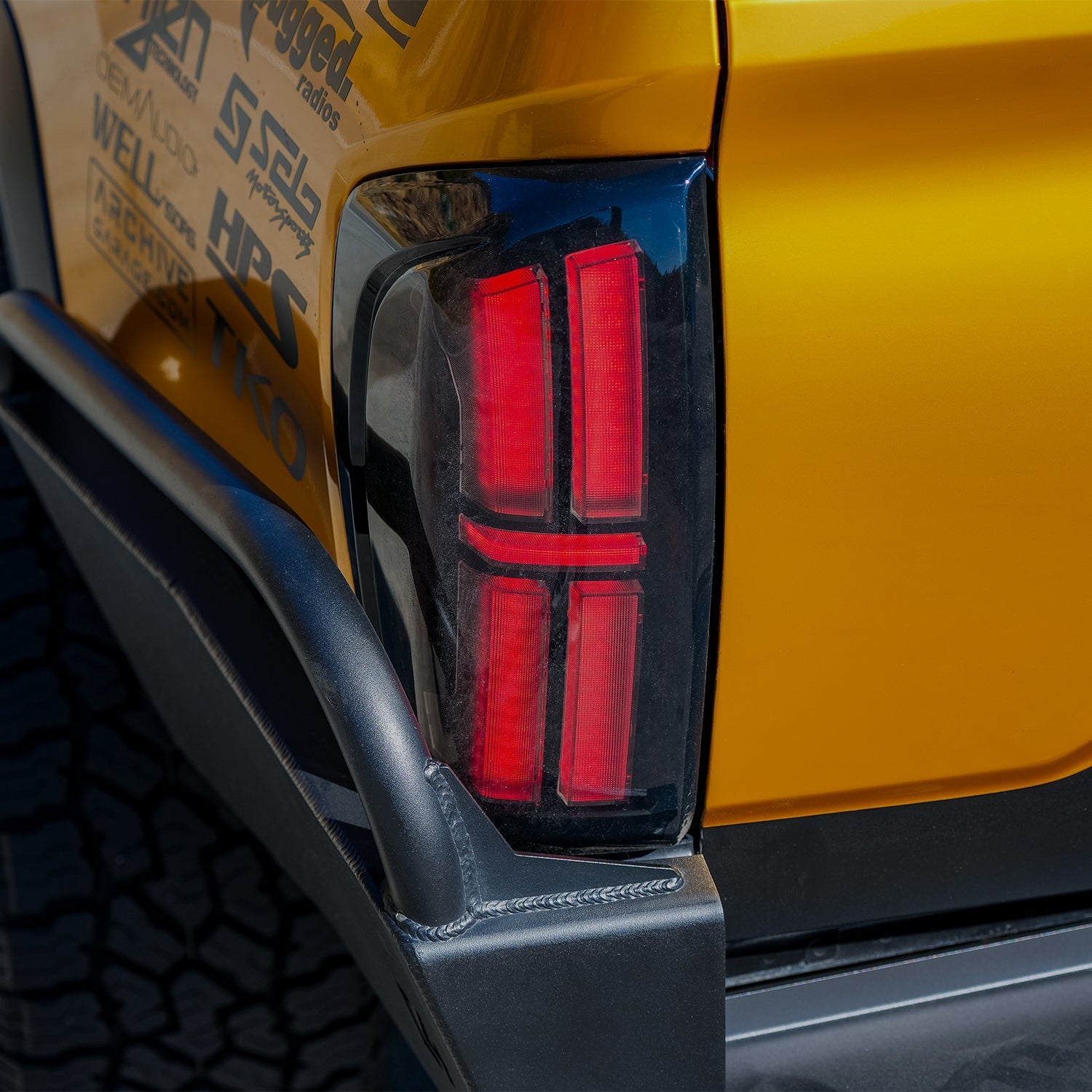 16-23 Toyota Tacoma NOVA-Series Prismatic LED Tail Lights Black
