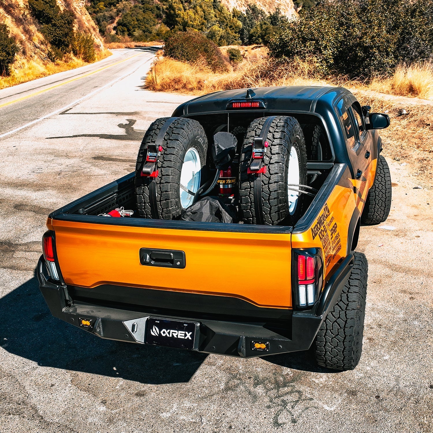 16-23 Toyota Tacoma NOVA-Series Prismatic LED Tail Lights Black