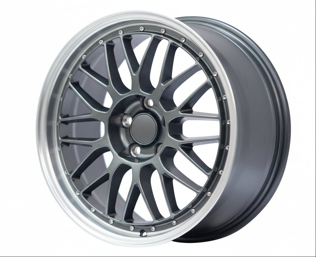 WWC 506 | LeMans Split-Spoke Flow-Form Wheel – Hyper Black Machine Lip