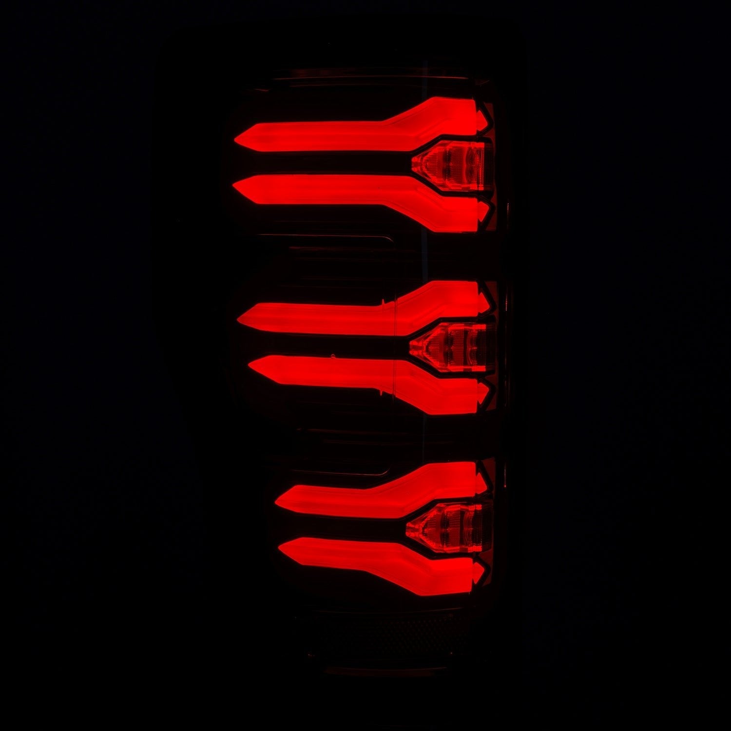 17-22 Ford Super Duty LUXX-Series LED Tail Lights Black-Red
