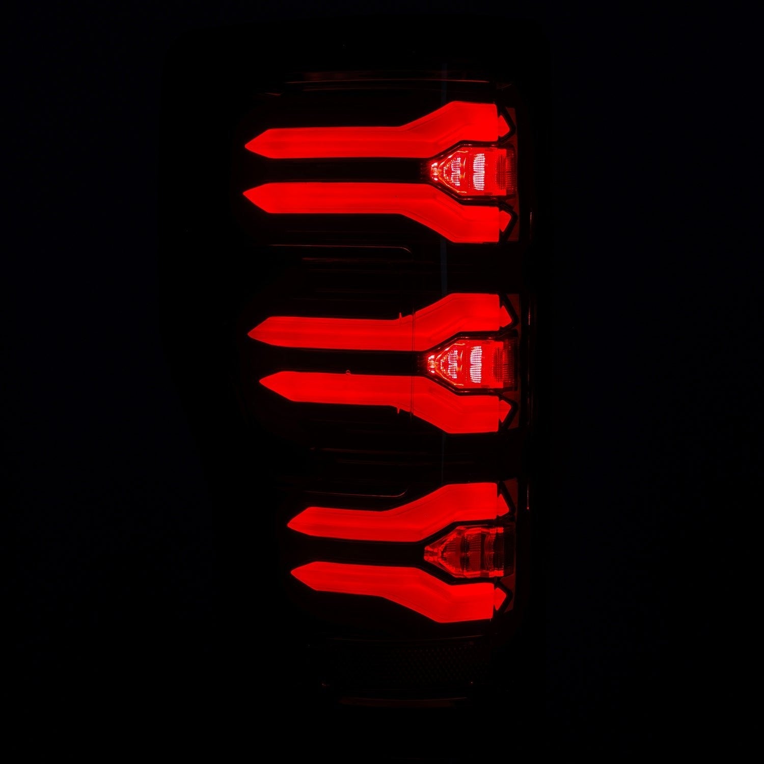 17-22 Ford Super Duty LUXX-Series LED Tail Lights Black-Red