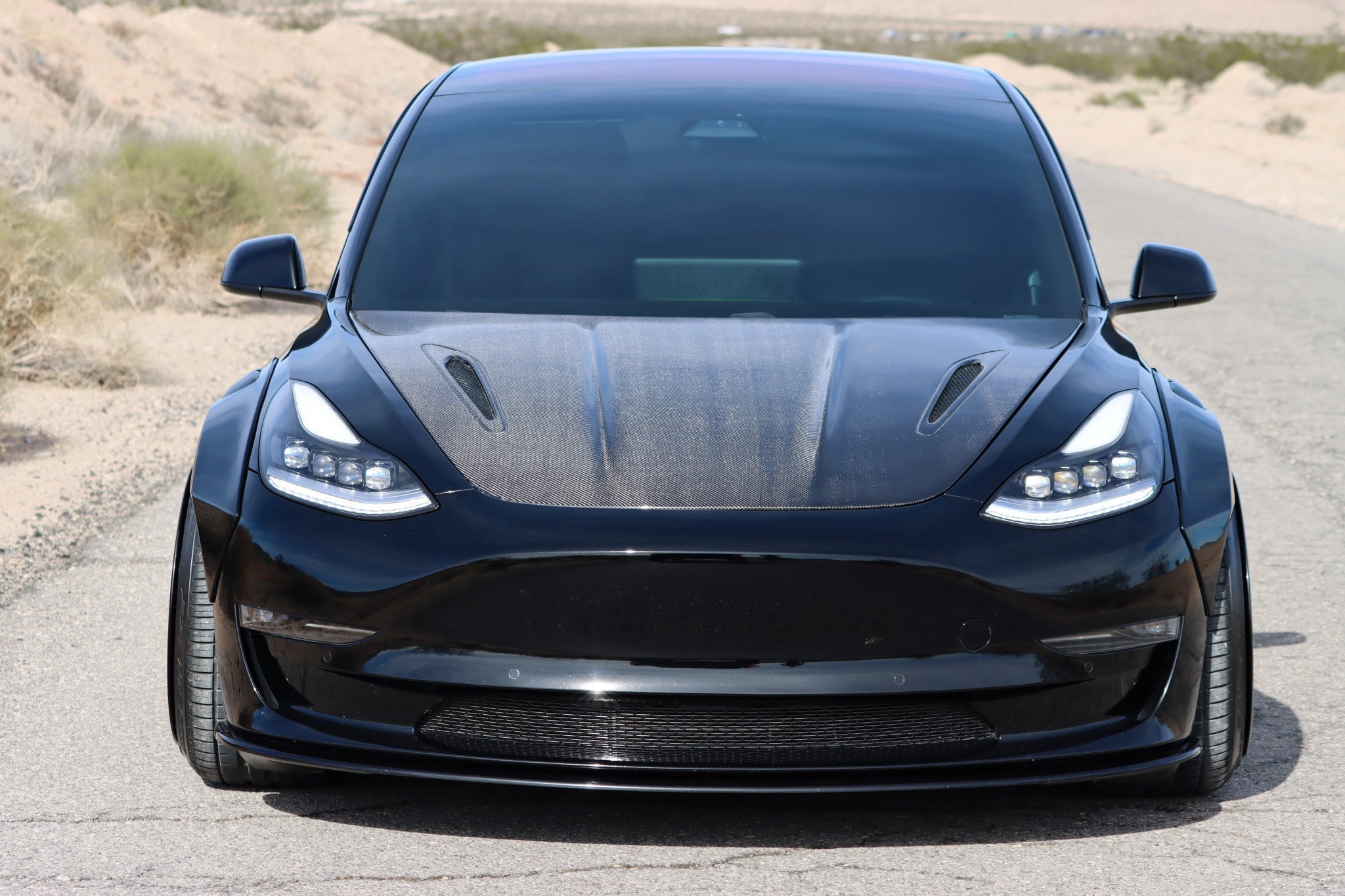 17-23 Tesla Model 3 / 20-24 Model Y NOVA-Series LED Projector Headlights Alpha-Black