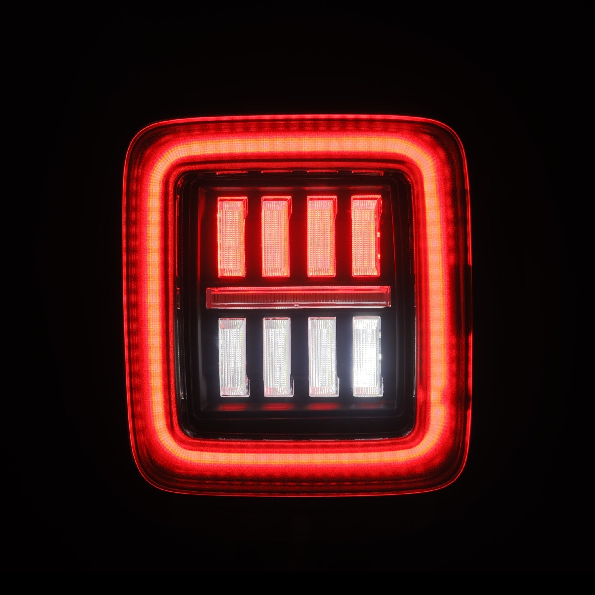 18-26 Jeep Wrangler JL NOVA-Series Prismatic LED Tail Lights Alpha-Black