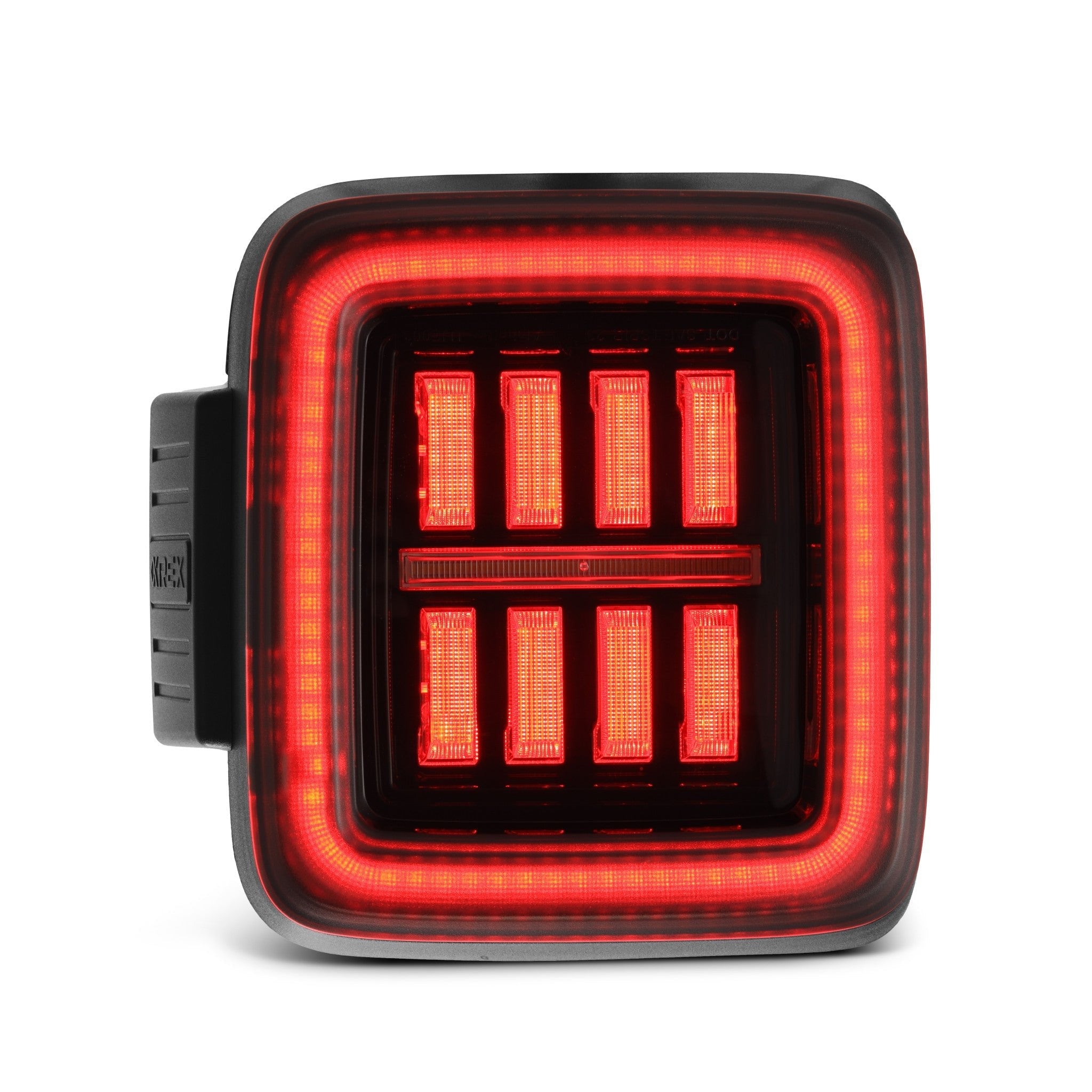 18-26 Jeep Wrangler JL NOVA-Series Prismatic LED Tail Lights Alpha-Black