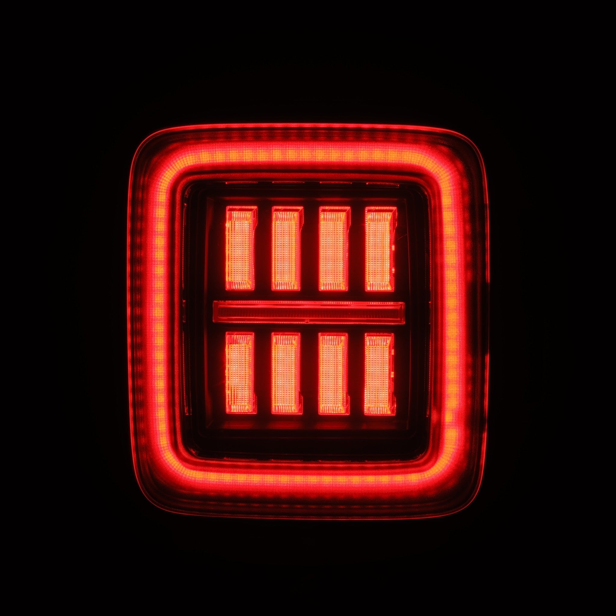 18-26 Jeep Wrangler JL NOVA-Series Prismatic LED Tail Lights Black-Red