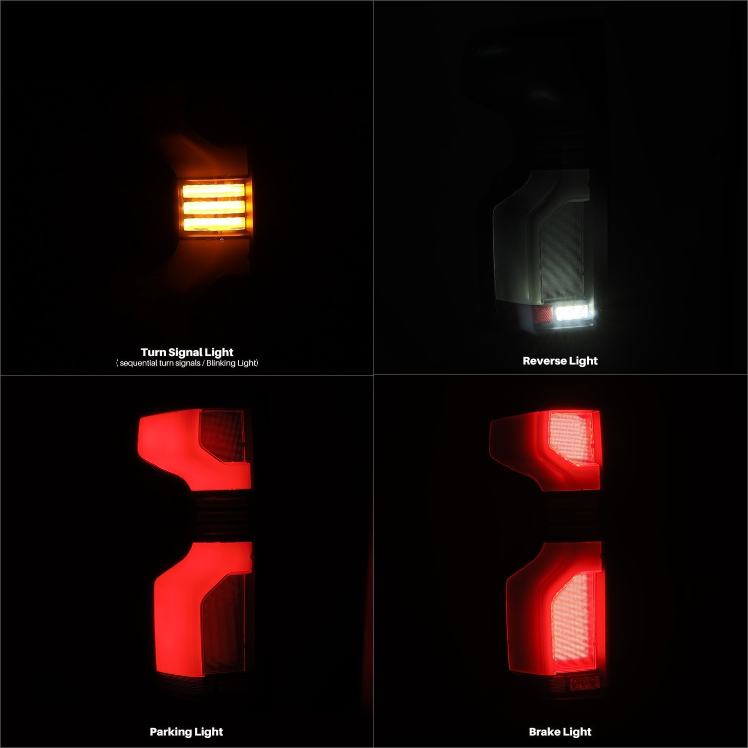 19-26 Chevrolet Silverado 1500 / 20-26 Silverado 2500HD/3500HD LUXX-Series LED Tail Lights Black