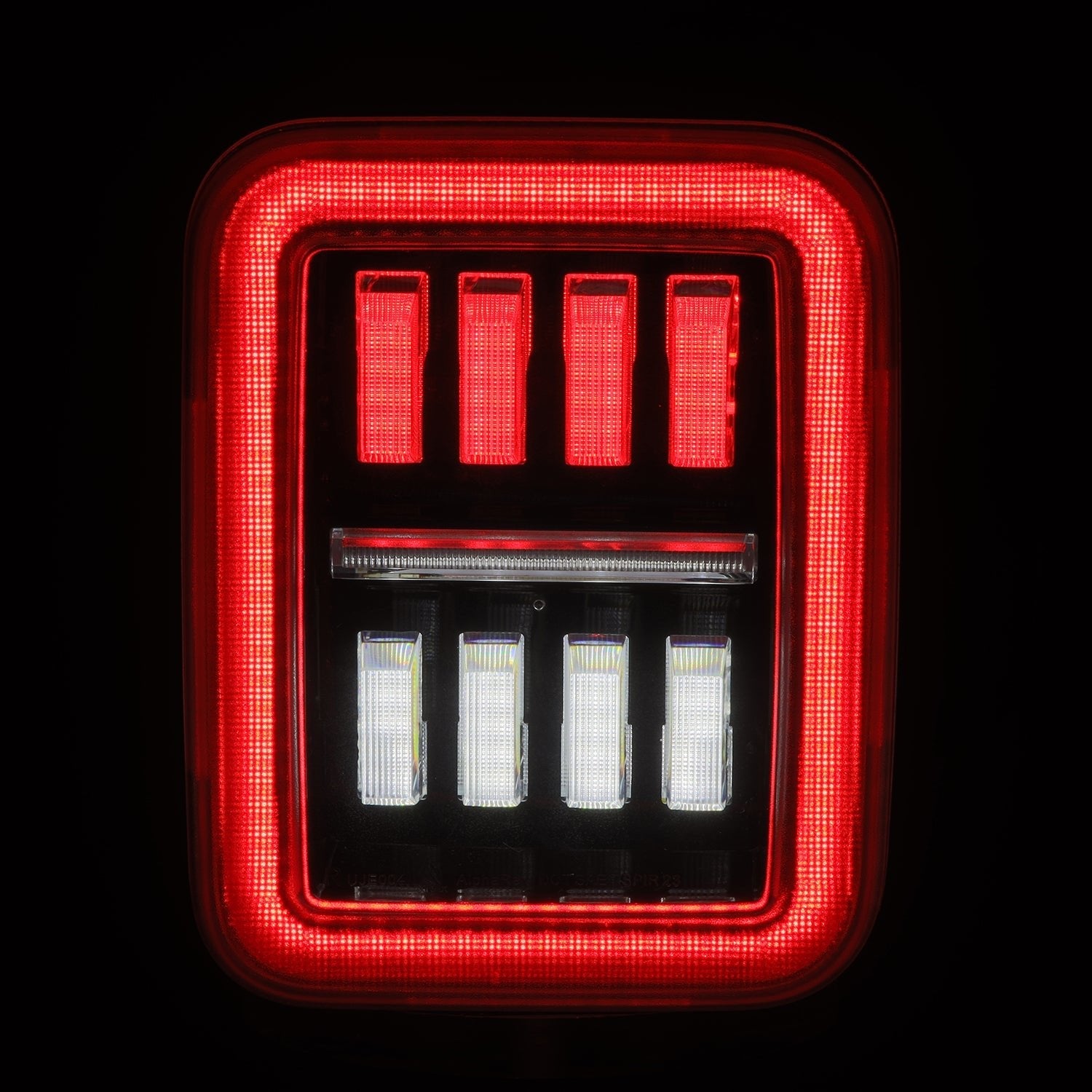 19-26 Jeep Gladiator JT NOVA-Series Prismatic LED Tail Lights Black-Red