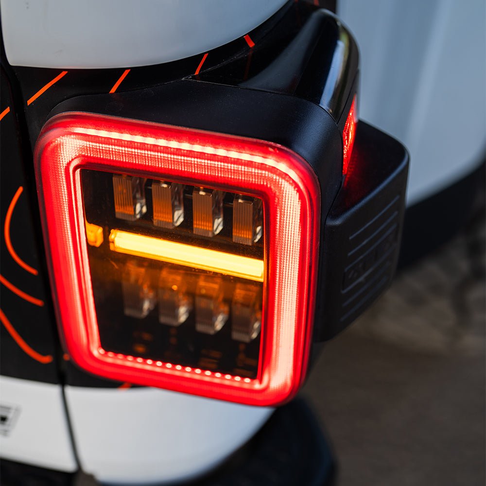 19-26 Jeep Gladiator JT NOVA-Series Prismatic LED Tail Lights Black-Red