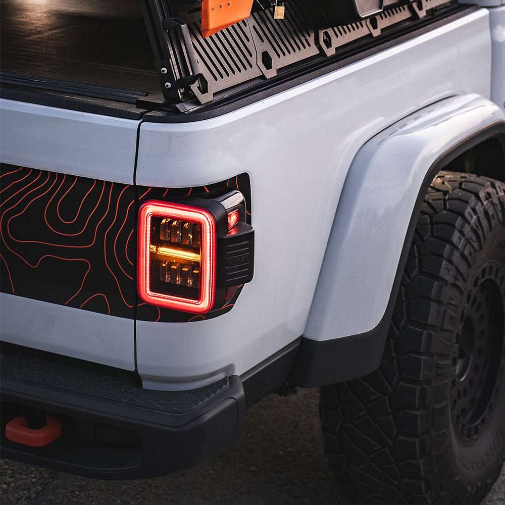 19-26 Jeep Gladiator JT NOVA-Series Prismatic LED Tail Lights Chrome