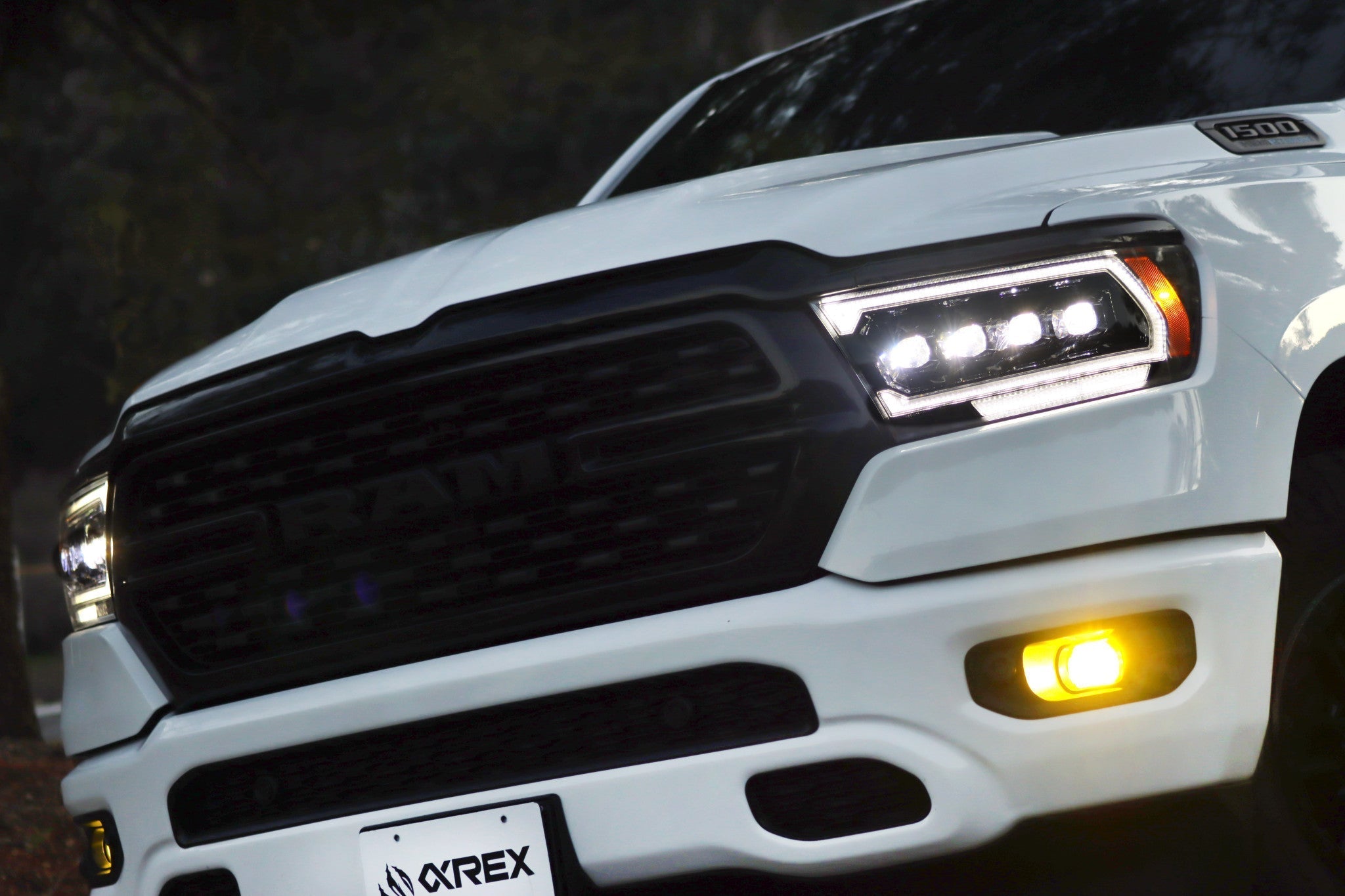 19-24 Ram 1500 (MK II 2500 Style) NOVA-Series LED Projector Headlights Alpha-Black