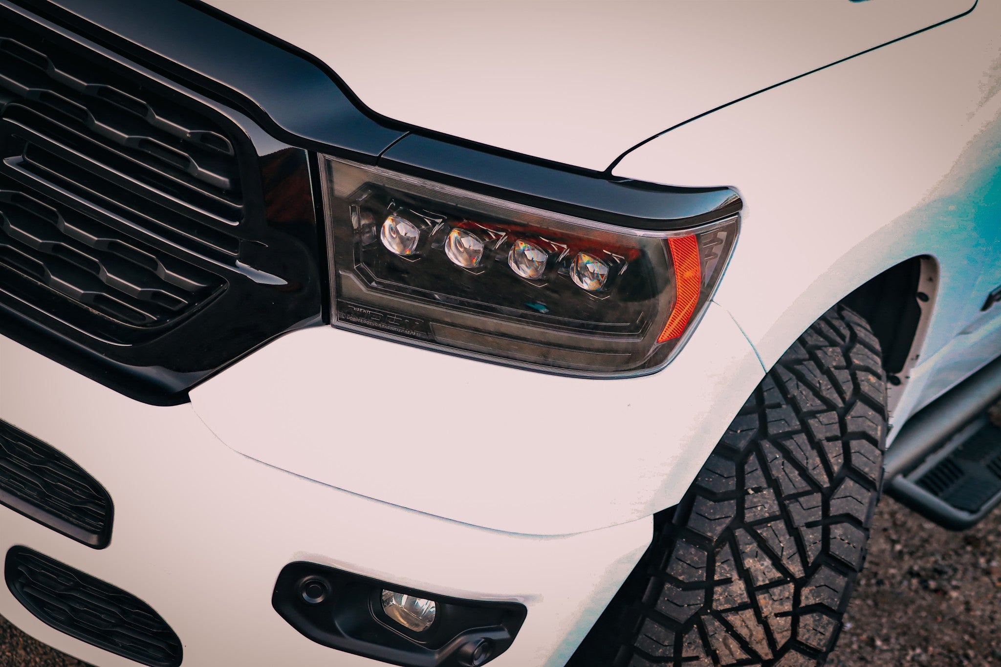 19-24 Ram 1500 (MK II 2500 Style) NOVA-Series LED Projector Headlights Alpha-Black