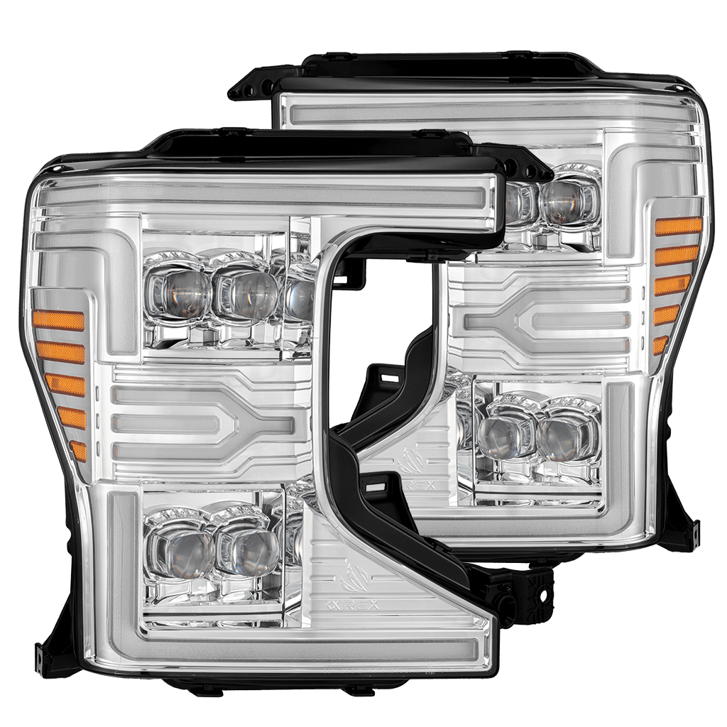 20-22 Ford Super Duty NOVA-Series LED Projector Headlights Chrome