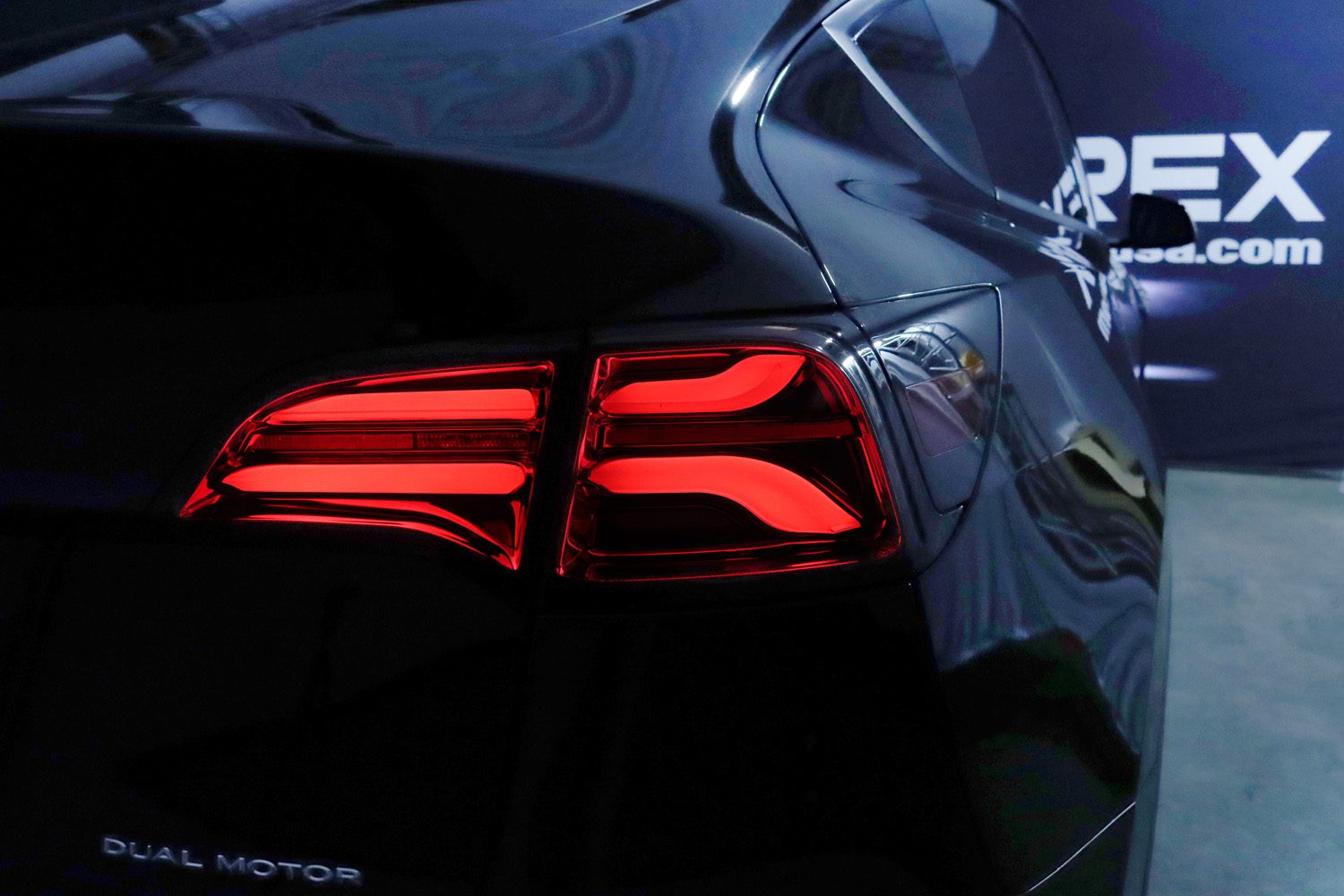 20-24 Tesla Model Y / 22-23 Model 3 (With Stock Amber Turn Signal) PRO-Series LED Tail Lights Red Smoke