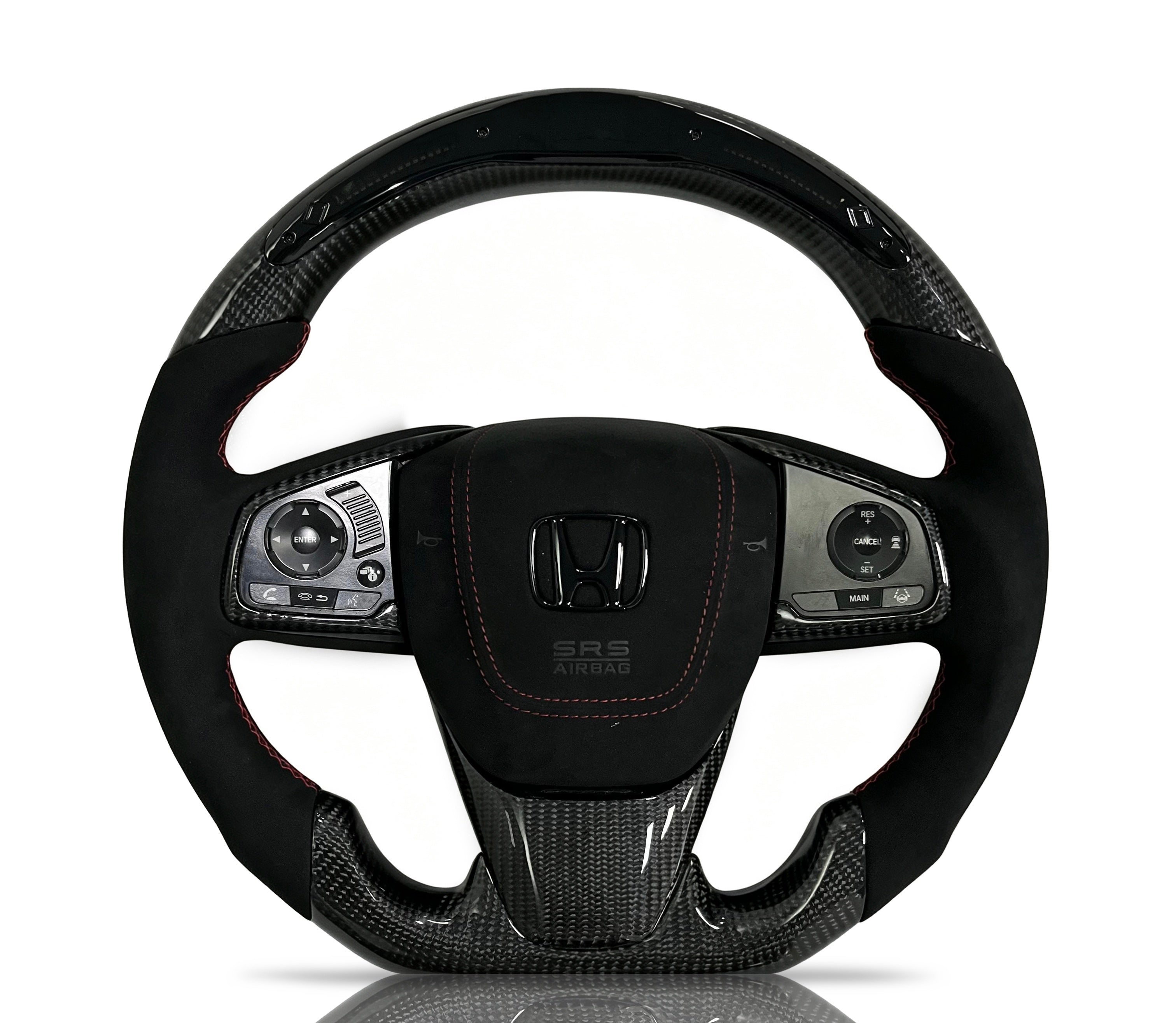 Vero Motorsport Honda Carbon Fibre & Alcantara Steering Wheel (Design 1)