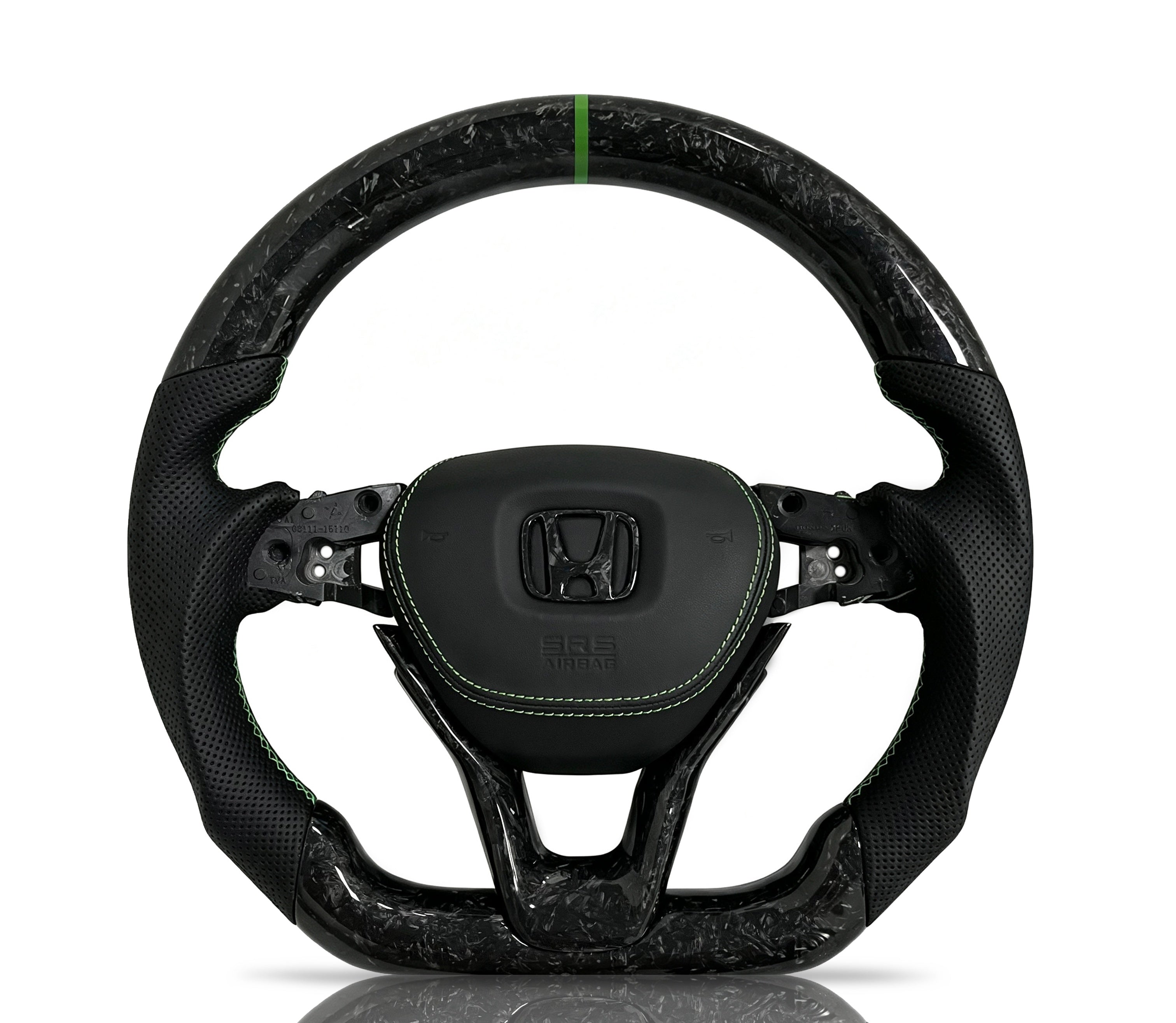Vero Motorsport Honda Forged Carbon Fibre & Perforated Leather Steering Wheel (Design 4)