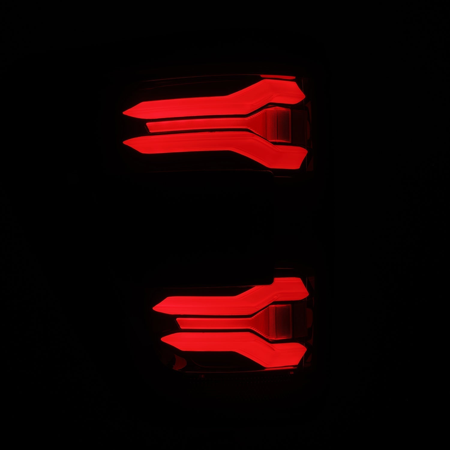 21-23 Ford F150 (with BLIS) LUXX-Series LED Tail Lights Black-Red