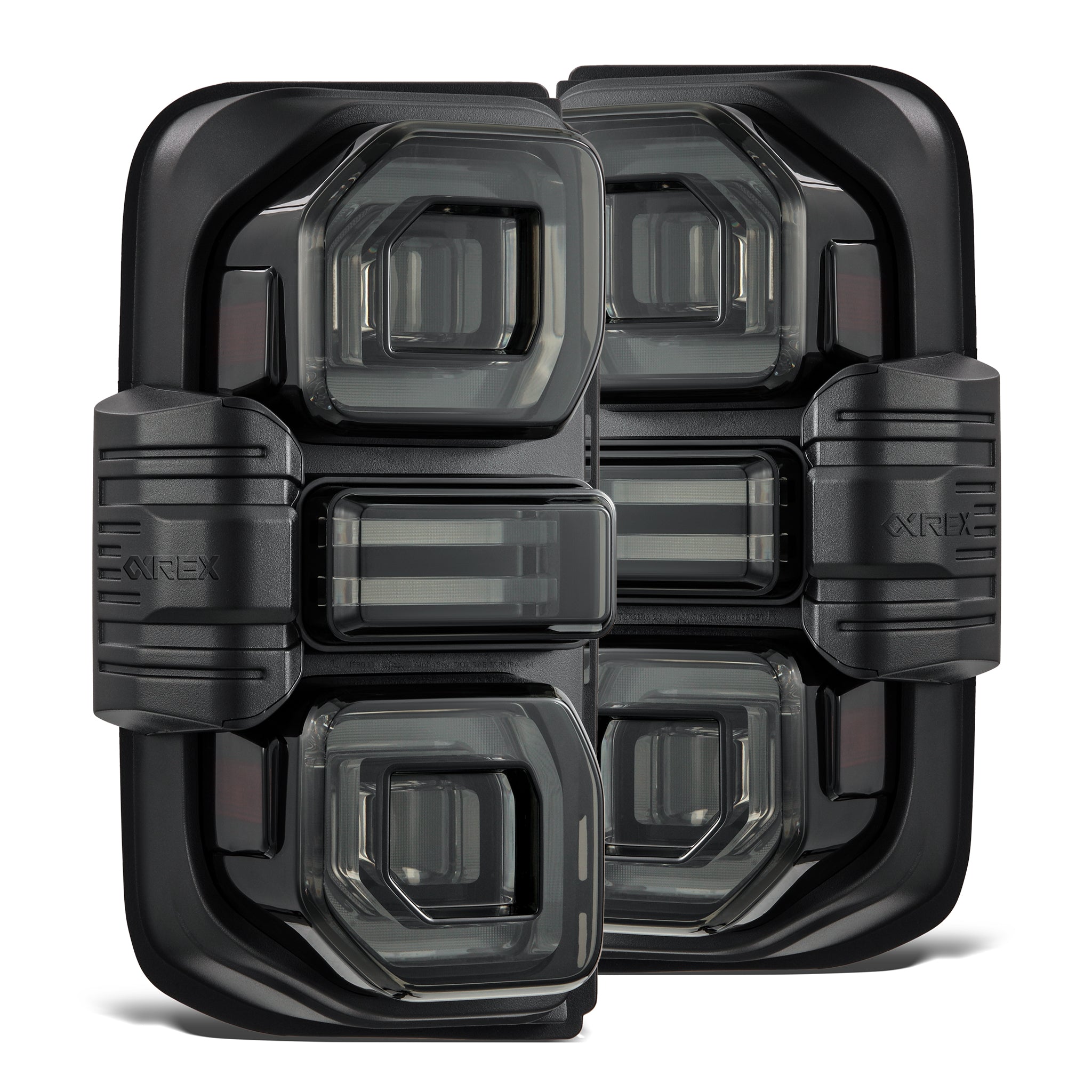 21-26 Ford Bronco NOVA-Series Prismatic LED Tail Lights Alpha-Black