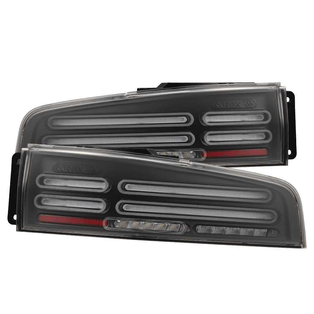 23-26 Nissan Z Quad-Loop Style NOVA-Series Prismatic LED Tail Lights Black