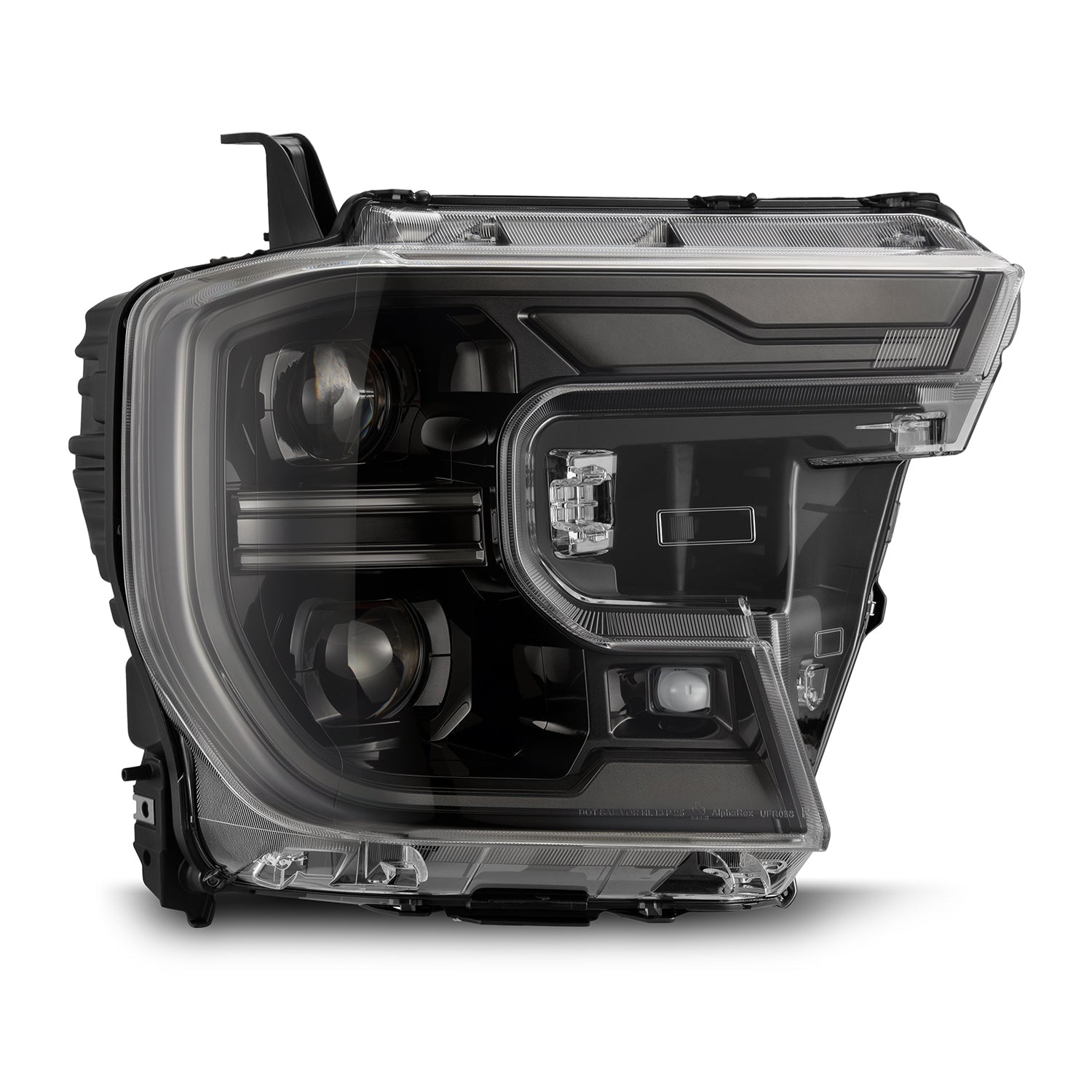 24-26 Ford Ranger / Ranger Raptor LUXX-Series LED Projector Headlights Alpha-Black