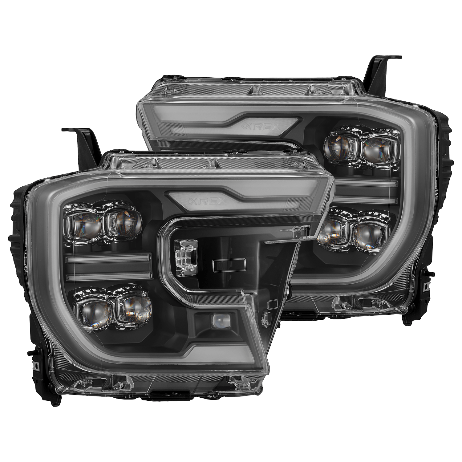 24-26 Ford Ranger / Ranger Raptor NOVA-Series LED Projector Headlights Black