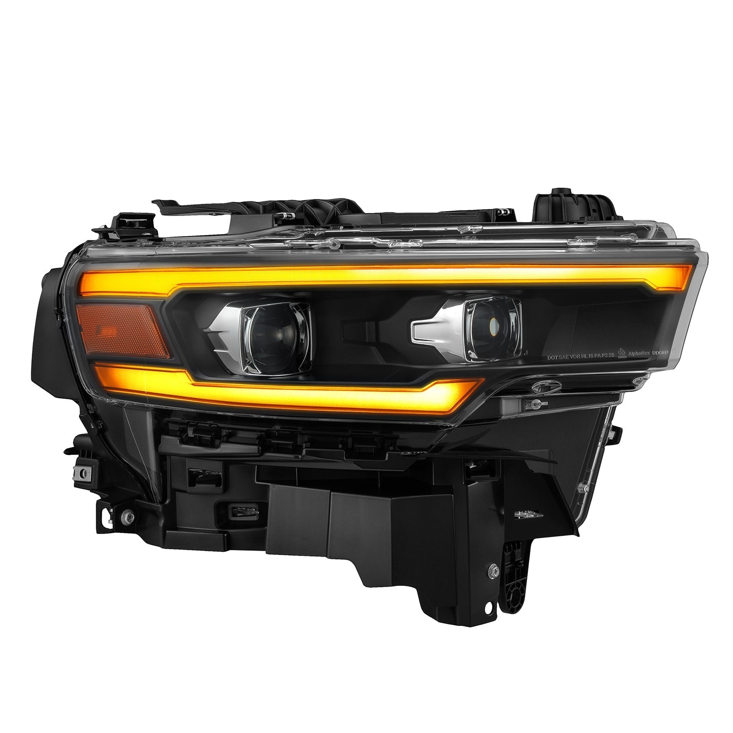 25-26 Ram 1500 LUXX-Series LED Projector Headlights Black