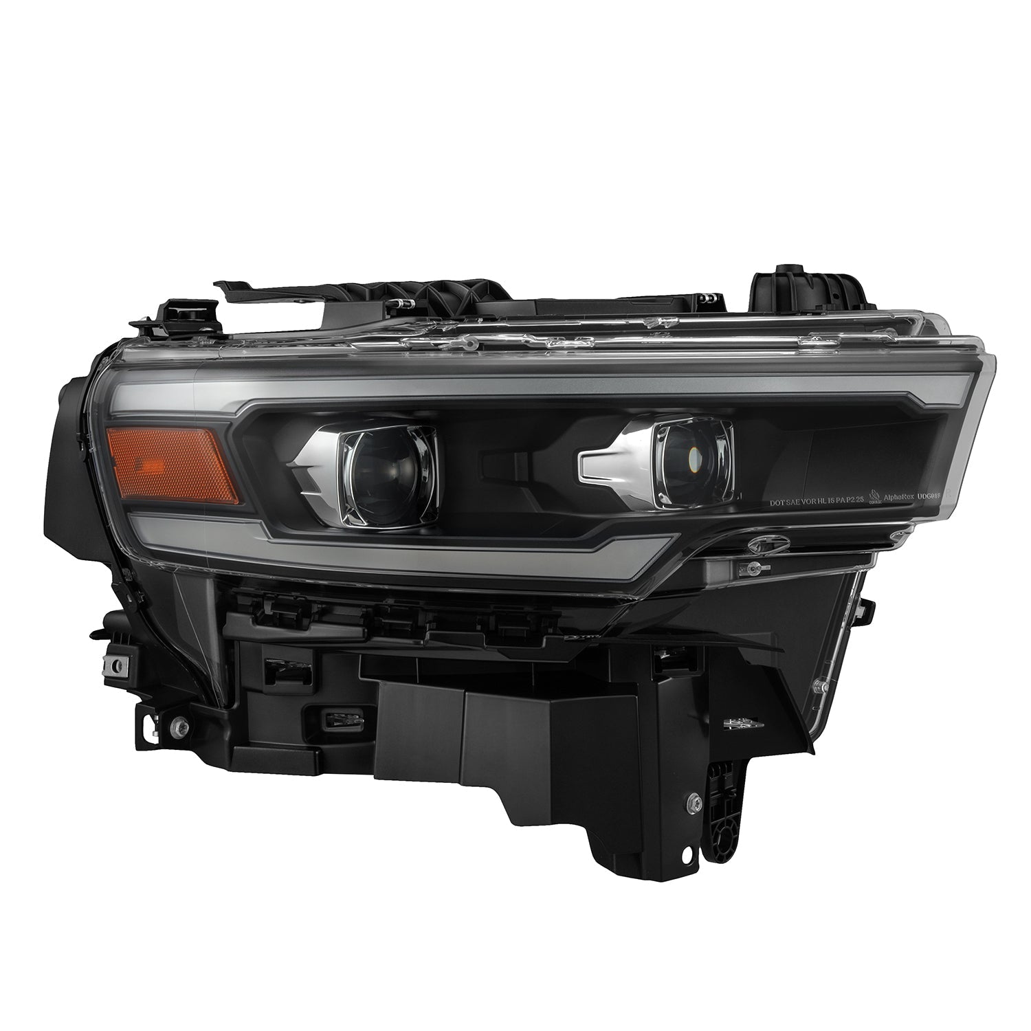 25-26 Ram 1500 LUXX-Series LED Projector Headlights Black