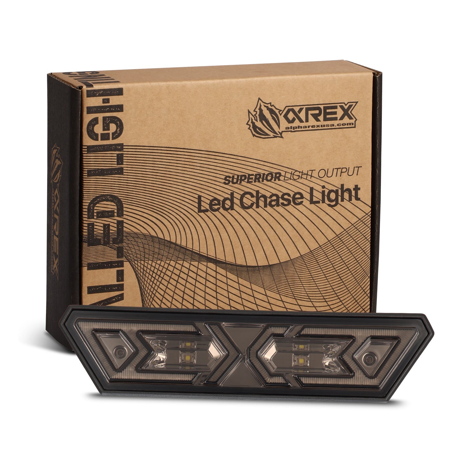 AlphaRex Arrow-X Multi-functional Off-Road Chase Light - Black Smoke