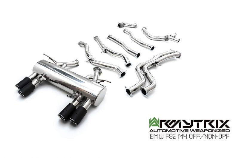Armytrix Stainless Steel Valvetronic Cat Back Exhaust System - OE Valvetronic control BMW M3 F80/M4 F82, F83 incl. Competition 14-19