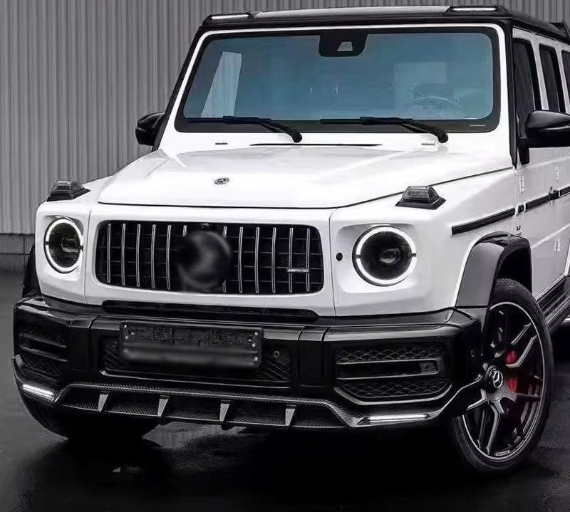 Mercedes Benz G Class Top Car Style Front Lip (2019-2024) W464 Dry Carbon Fibre