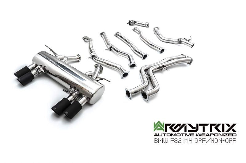 Armytrix Stainless Steel Valvetronic Cat Back Exhaust System - OE Valvetronic control BMW M3 F80/M4 F82, F83 incl. Competition 14-19