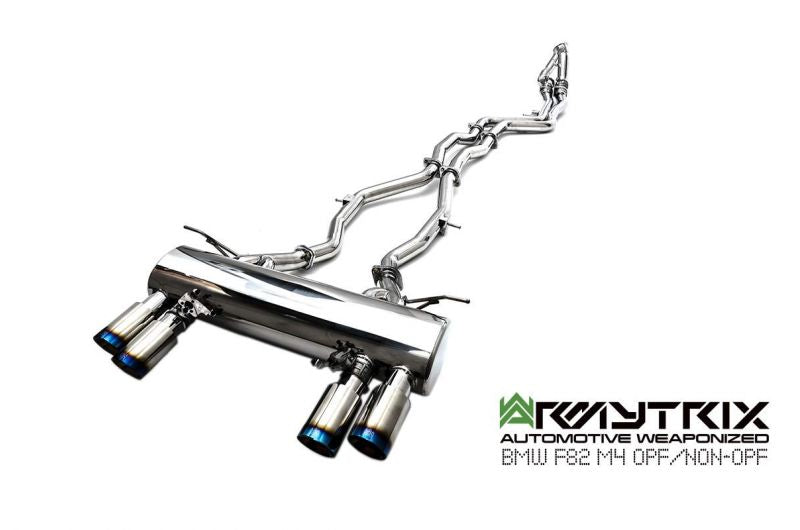 Armytrix Stainless Steel Valvetronic Cat Back Exhaust System - OE Valvetronic control BMW M3 F80/M4 F82, F83 incl. Competition 14-19