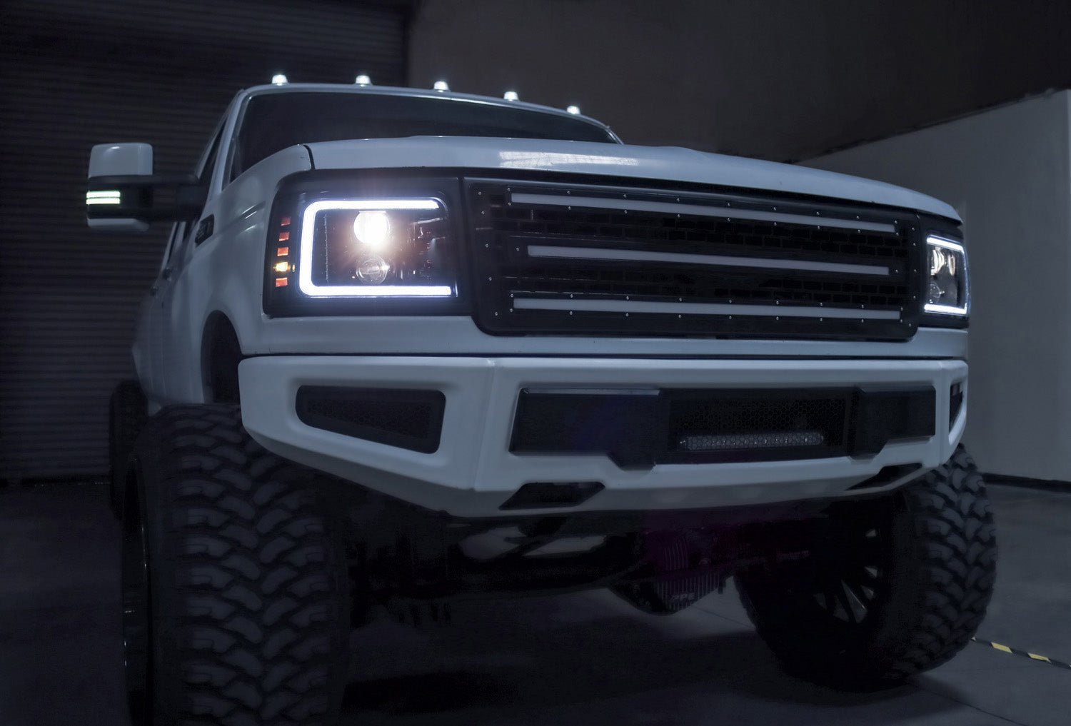 92-96 Ford F-Series/Bronco PRO-Series Halogen Projector Headlights Chrome